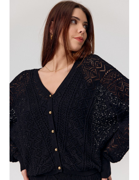 Cardigan CIRCE, Black