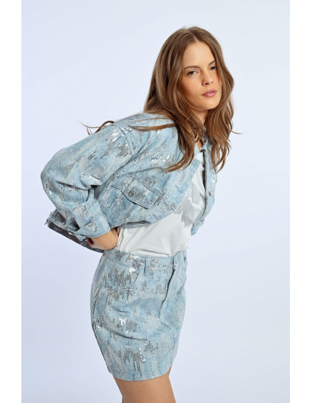 Veste en jean SEQUINS