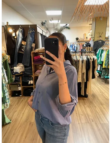 Chemise FASHION, bleu