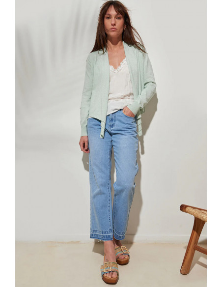 Gilet LUDIVINE, Vert d'eau