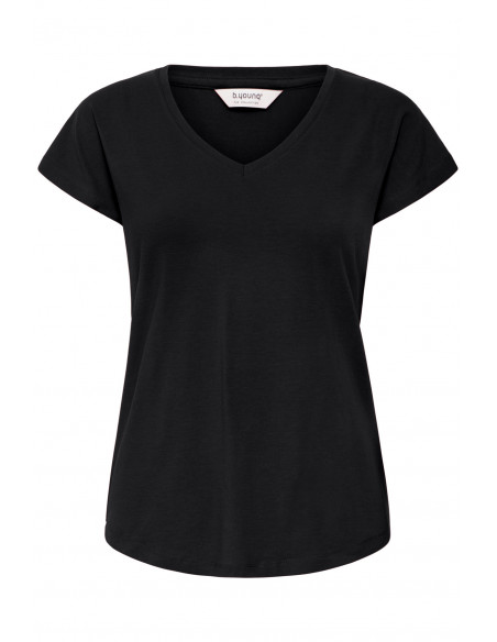 Tshirt PAMILA, V , Noir