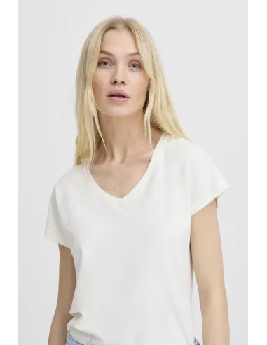 Tshirt PAMILA, V , Blanc