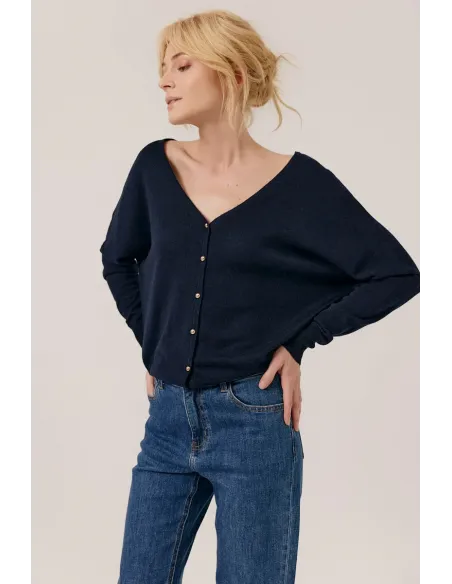 Cardigan CAREN, navy