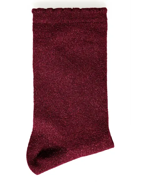 Chaussettes BYVILAINE, bordeaux