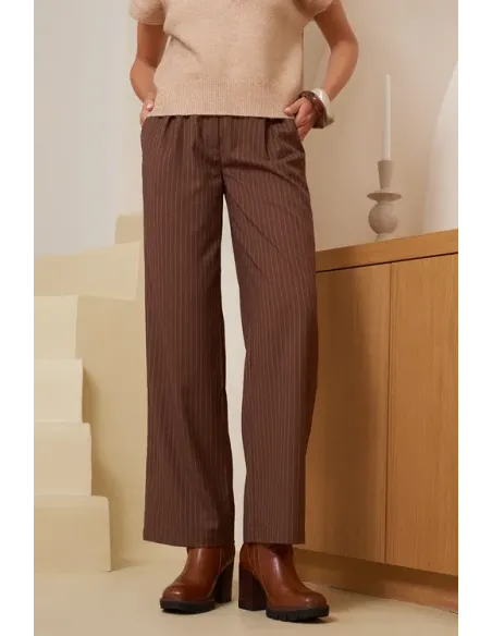 Pantalon GEN, Choco Rayures
