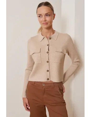 Gilet JOLIANE, sable