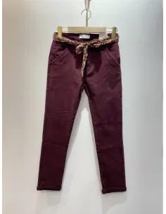 Pantalon CHINO Prune