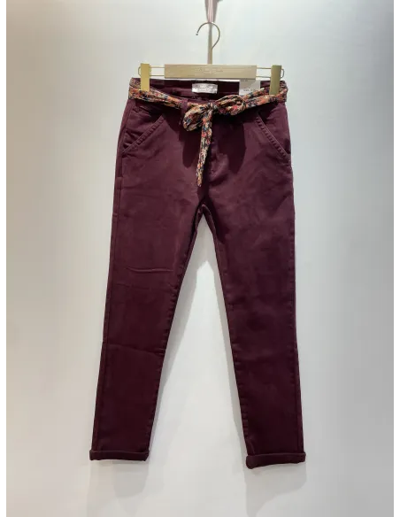 Pantalon CHINO Prune