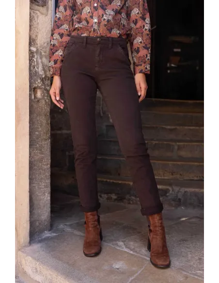 Pantalon CHINO Chocolat