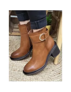 Bottine MALIKA, Camel 2