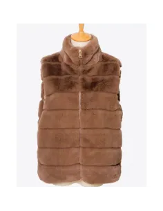 GILET FF, Marron