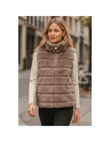 GILET FF, Taupe
