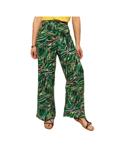 Pantalon DALIDA, Print Vert