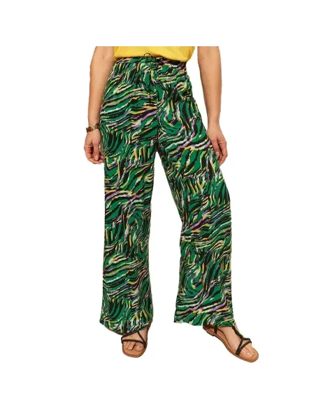 Pantalon DALIDA, Print Vert