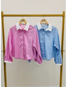 Chemise  ROSE CONTRASTE