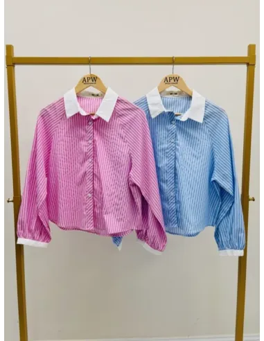 Chemise  ROSE CONTRASTE