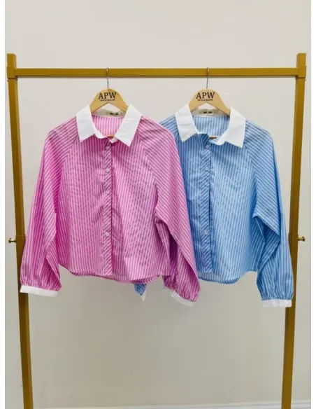 Chemise  ROSE CONTRASTE