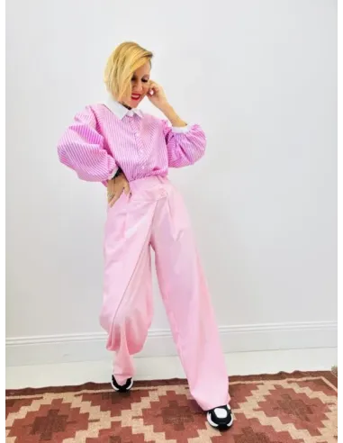 Chemise  ROSE CONTRASTE