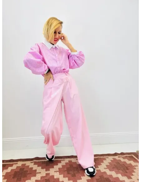 Chemise  ROSE CONTRASTE