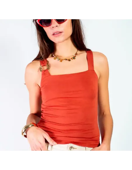 Débardeur NOUHAILA, terracotta