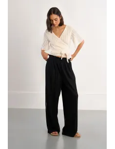 Pantalon maille noir, GL714BEE