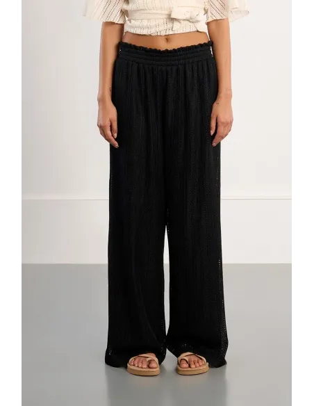 Pantalon maille noir, GL714BEE