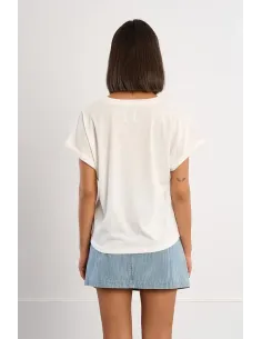 T-shirt avec broderies cœurs 2