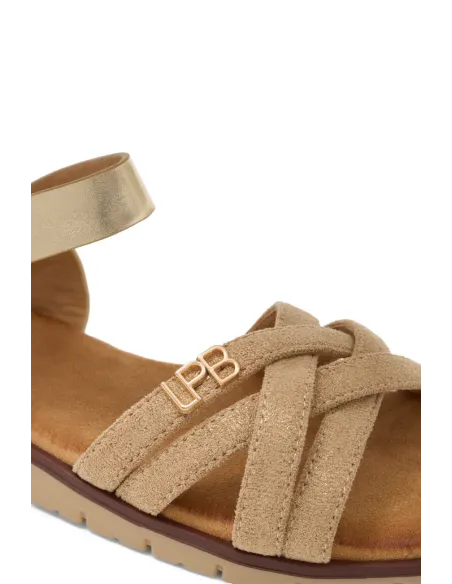 Sandales NELLI, doré/beige