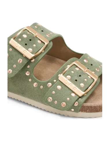 Mules NESSA kaki suedine