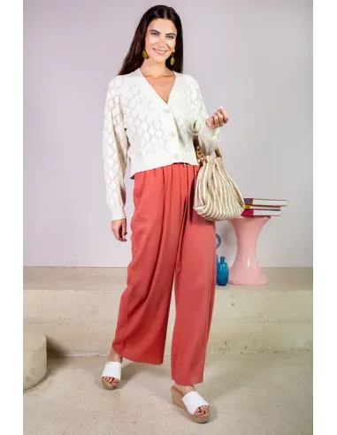 Pantalon Dalida, terracotta