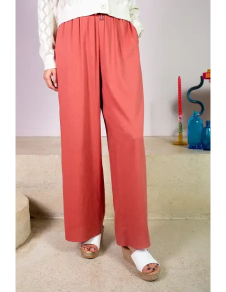 Pantalon Dalida, terracotta