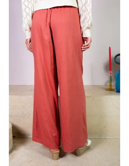Pantalon Dalida, terracotta