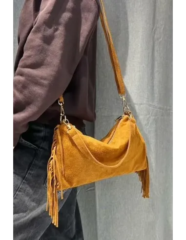 Sac Bandouliére FRANGE, daim
