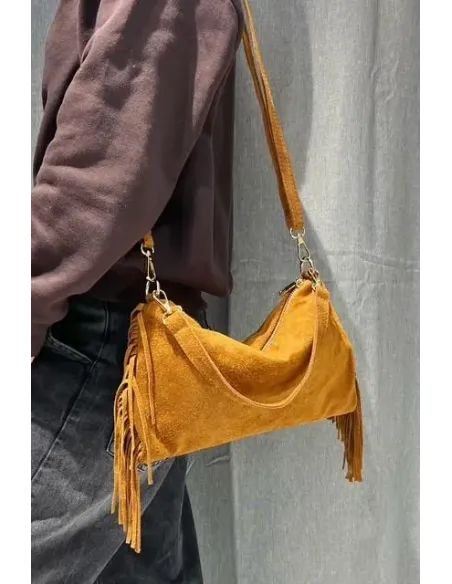 Sac Bandouliére FRANGE, daim