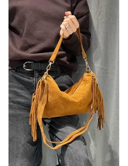 Sac Bandouliére FRANGE, daim