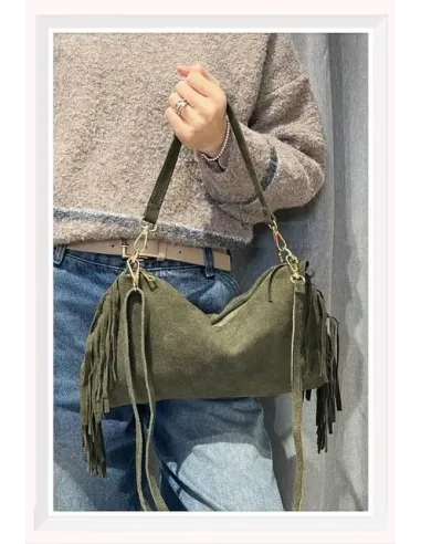 Sac Bandouliére FRANGE, daim