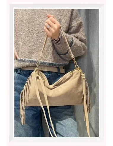 Sac Bandouliére FRANGE, daim