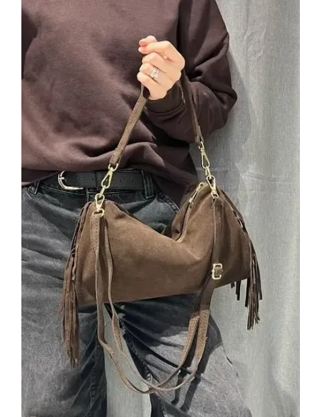 Sac Bandouliére FRANGE, daim