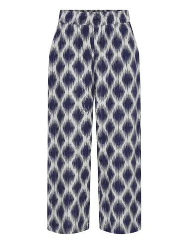 JOELLA CROP PANTS2, Bleu