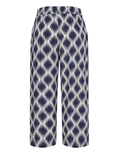 JOELLA CROP PANTS2, Bleu