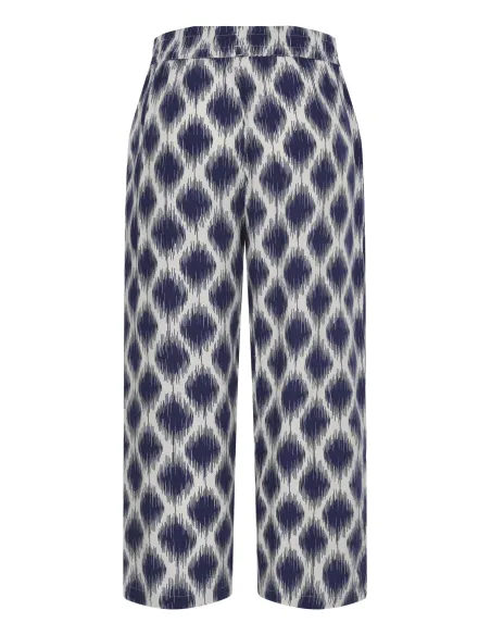 JOELLA CROP PANTS2, Bleu