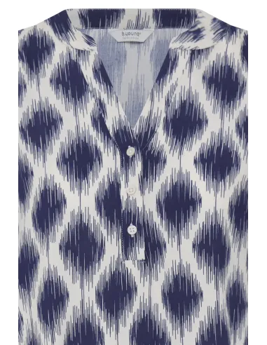 Blouse JOELLA VNECK Top 4, Bleu