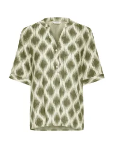 Blouse JOELLA VNECK Top 4, Kaki