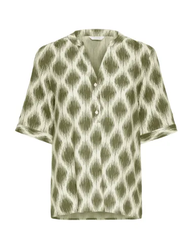 Blouse JOELLA VNECK Top 4, Kaki