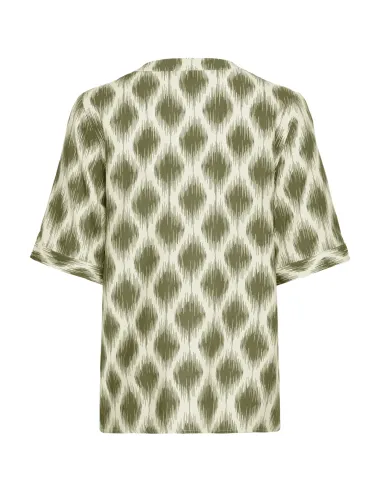 Blouse JOELLA VNECK Top 4, Kaki