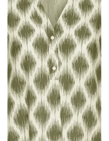 Blouse JOELLA VNECK Top 4, Kaki