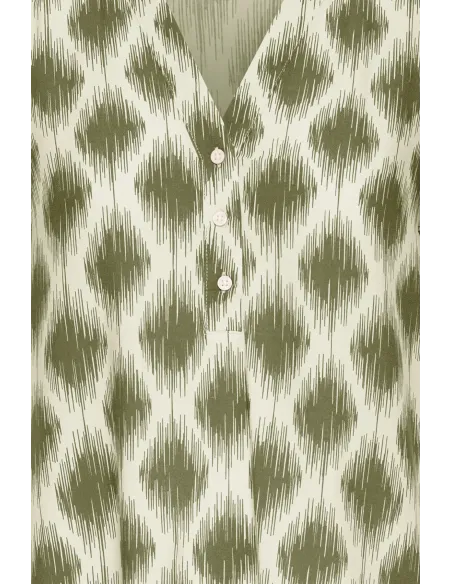 Blouse JOELLA VNECK Top 4, Kaki