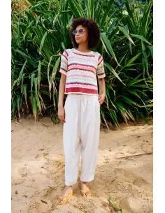 Pantalon LINNO, Blanc