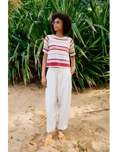 Pantalon LINNO, Blanc