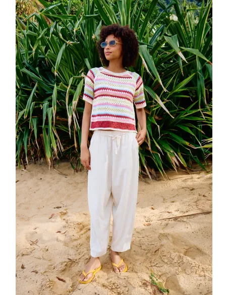 Pantalon LINNO, Blanc